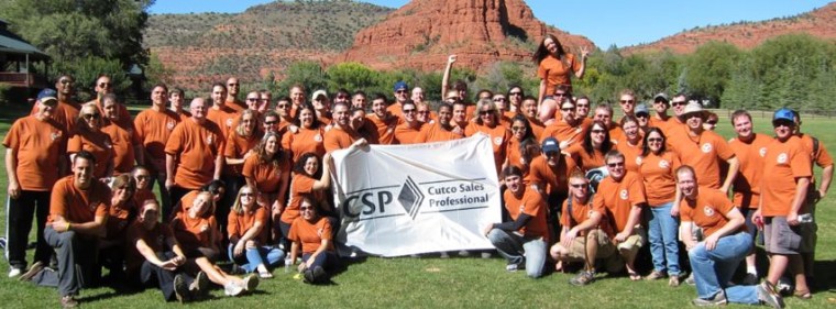 A picture of 80 CUTCO Sales Reps in Sedona, Arizona.